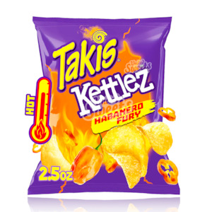 DATED- Takis KETTLEZ Habanero Fury 71g (BEST BEFORE: 21/07/2025)