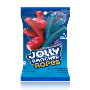Jolly Rancher Ropes Blue Raspberry and Cherry 170g