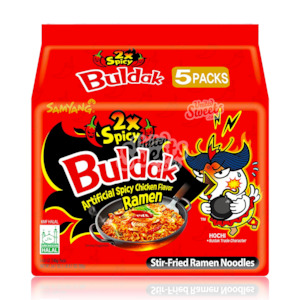 Buldak (Samyang) Ramen Noodles Hot Chicken 2x SPICY 700g 5PK