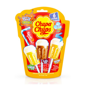 Products: Chupa Chups 3D Fizzy Drinks (6 Pack) 90g