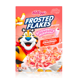 No Gift Boxes Cards: Kellogg's Frosted Flakes Strawberry Milkshake 328g