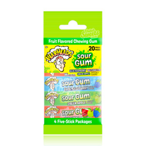 Warheads Sour Gum 4pk 50g