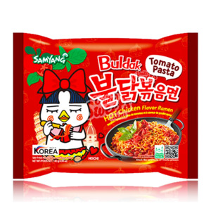 Buldak (Samyang) Ramen Noodles Hot Chicken Tomato Pasta 130g