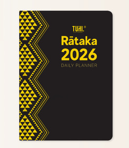 Whare Kainga Homeware: Tuhi Diary A51 Rataka Black & Gold 2026