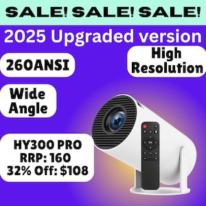 Audio: HY300 PRO Andriod Smart Projector