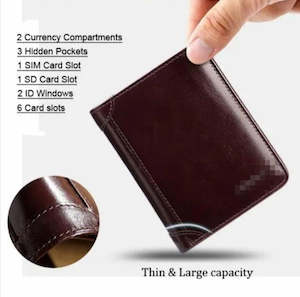 Vintage Men's 11 Card slot Genuine Leather Wallet for Men's