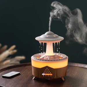 Home Appliances: UFO Rain Drop 350ml Aromatherapy Humidifier Essential Oil Diffuser