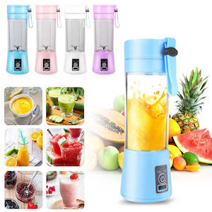 Home Appliances: 380ml Portable Personal Blender, Mini Juicer Cup USB Rechargeable and Personal Size Blender Smoothies Mixer