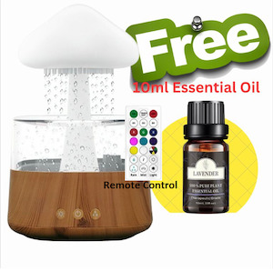 Home Appliances: 450ml Rain Cloud Mushroom Humidifier with 7 Colourful LED Night light Humidifier