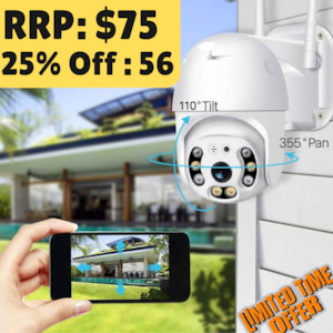 Security Surveillance Cameras: Outdoor Waterproof Security Camera, Wireless PTZ Rotation Day/Night Vision Camera