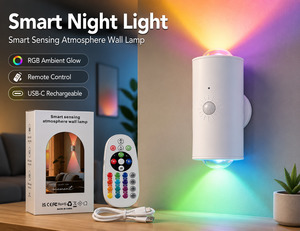 New Arrivals: Smart Sensing RGB Atmosphere Wall Lamp – Motion Sensor Night Light