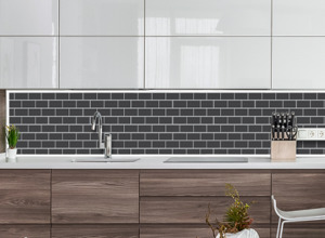 Frontpage: Peel & Stick Tile Trim – 3m Roll (White, Grey, or Black)