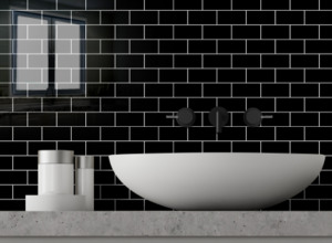 Frontpage: Black Subway Peel & Stick Vinyl Wall Tile – 10 Pack