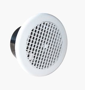 MANROSE AXIAL WALL OR CEILING FAN, ROUND FASCIA, LOW PROFILE - 2 SIZES AVAILABLE