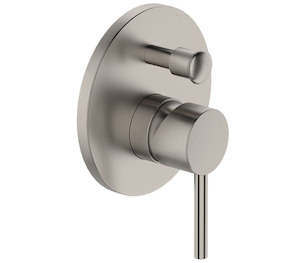 Baths: ELEMENTI UNO DIVERTER MIXER - BRUSHED NICKEL
