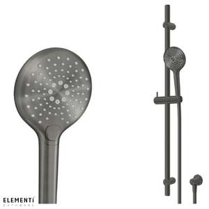 Splash Plus Round Slide Shower 900mm 3 Function - Gunmetal