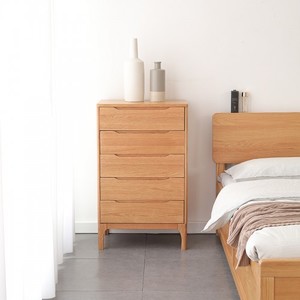 Products: Nordic Natural Solid oak 5 Drawer Tallboy