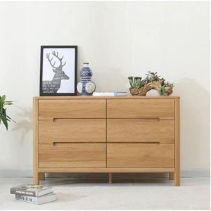 Products: Navia Natural Solid Oak 3+3 Drawers Lowboy