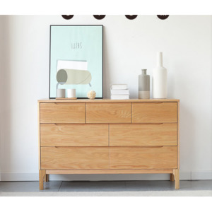 Products: Nordic Natural Solid oak 3+4 Drawer Lowboy