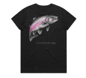 Products: Women's Trout T-Shirt - Unjustified Risk