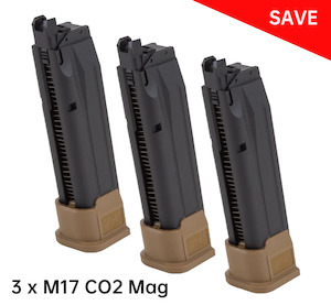 Pistol Magazine: 3 x SIG SAUER M17 CO2 magazine
