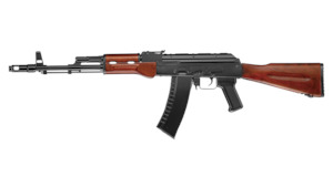 Electric Gun Aeg: ICS MAR Fixed Wooden Stock AEG Black