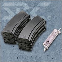 Magazine: SRC 6pcs AK-74U 100 Rounds Low-CAP Magazine + BB Loader