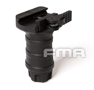 Front Grip Bipod: FMA Short Vertical Grip - Quick Detach BK