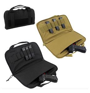 Gun Cases Bags: 14" Gun Bag Pistol Case Handgun Carrier Laptop - Tan