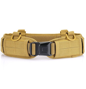 Belt: Tactical Molle Belt Quick Release Buckle - Tan - M/XL