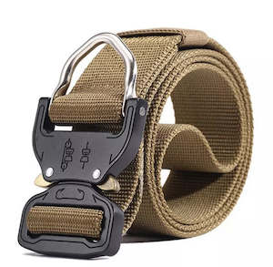 Belt: Tactical 4.3 Metal Clip 600D Belt - Tan