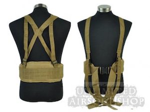 Tactical Waist Padded Belt with H-shaped