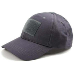 Cap Hats: TACTICAL CAMO CAP VELCRO - Gray