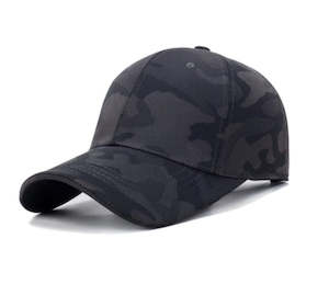 TACTICAL CAMO CAP VELCRO - Black Multicam