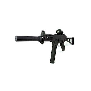 Electric Gun Aeg: G&G UMG -BLACK w/ SUPRESSOR AEG