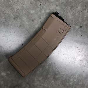 Second Hand Items: Brand New WE 30+2 rounds M4 GAS Magazine VERSION 3 Tan PMAG Style