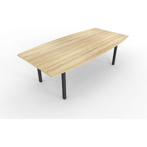Cubit Brand: Cubit 2400 x 1200 Boat Shaped Boardroom Table
