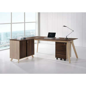 Rapid Dispatch Standing Fixed Height Desks: Copenhagen Desk and Storage Combos
