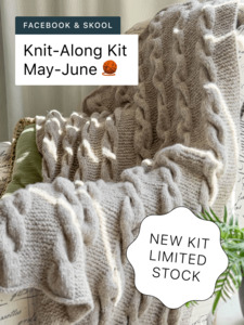 Knit Kits: Uno Luscious Cable Throw