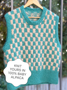 Knit Kits: The Halo Checkered Vest