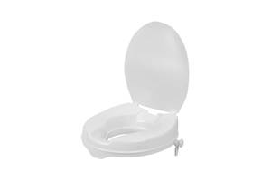Toilet Seat - Raised 5cm (2") - white with Lid - Delta - (Q14001)