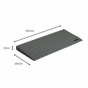 Ramp - Enviro-Friendly Rubber Threshold - 15x250x800mm (AA1003)