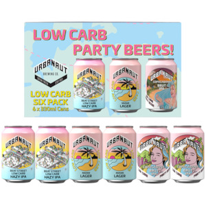 LOW CARB Mixed Six Pack - 6 x 330ml Cans