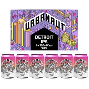 Core Range Beers: Detroit IPA - 6 x 330ml Cans