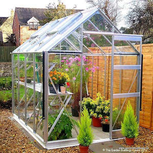 Glasshouses: Urban Glasshouse 1.92m Wide - Silver Frame
