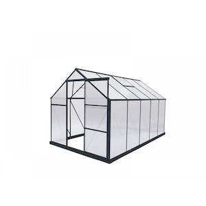 Polycarbonate: Urban Grand 6mm Polycarbonate Greenhouse 2.2m x 3.6m - Grey Frame