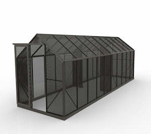2m x 3.2m Shade House - Black Aluminium Mesh
