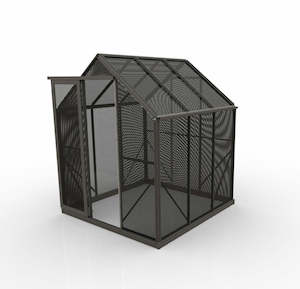 2m x 2m Shade House - Black Aluminium Mesh