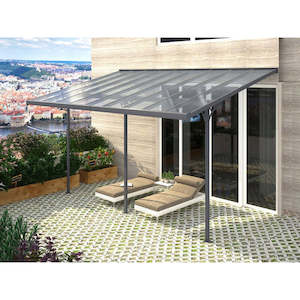 Patio Shelters: 6.1m x 3.0m Patio Shelter - Aluminium Frame