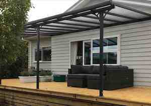 Patio Shelters: 4.3m x 3.0m Patio Shelter - Aluminium Frame
